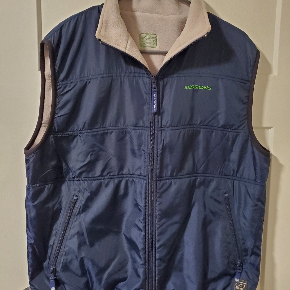 Fully Reversible Fleece Vest